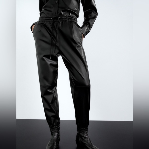 *3 FOR 1* ZARA Leather Pants - Picture 3 of 8